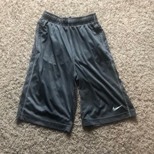 Black and grey Nike shorts